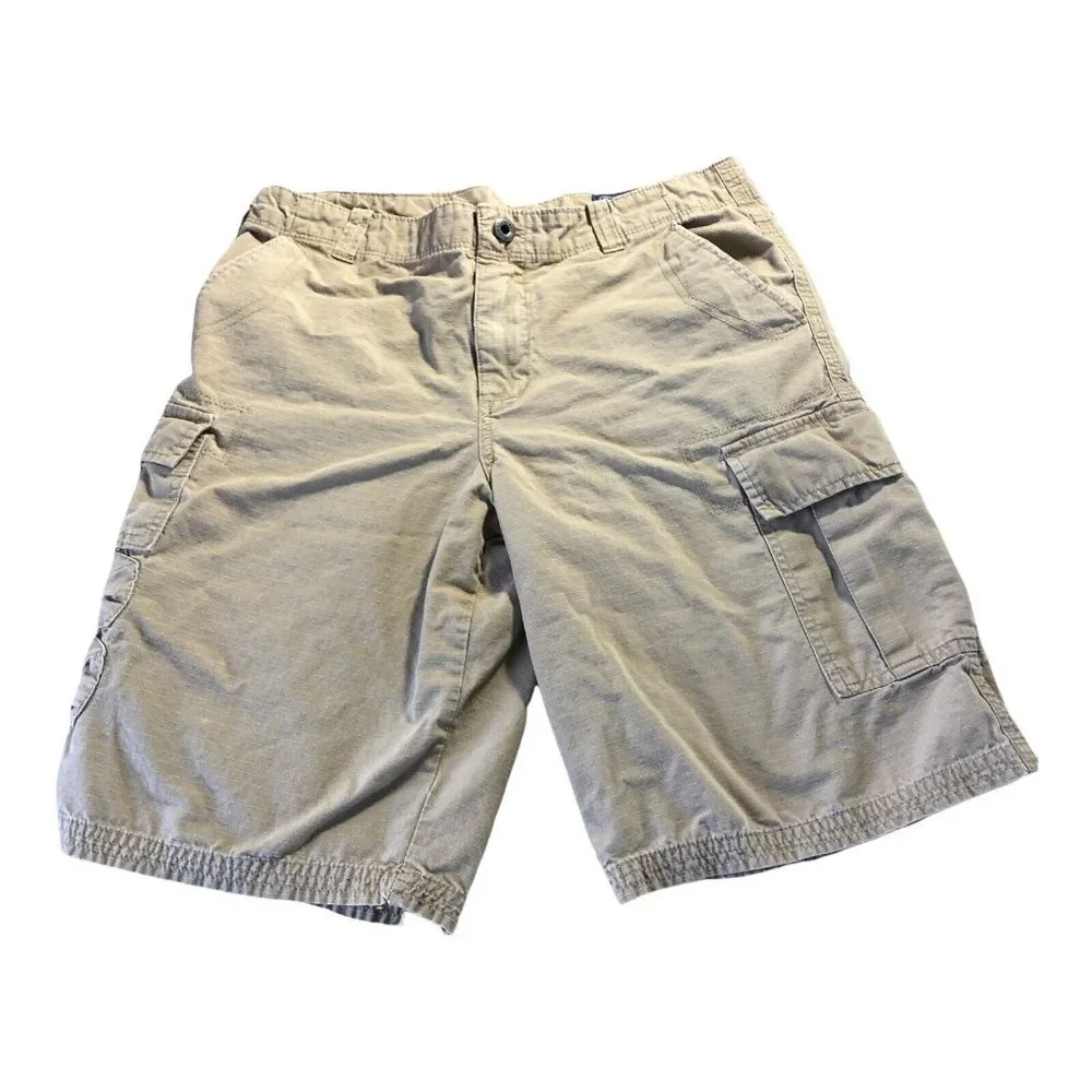 RL 1967 Ralph Lauren Polo Tan Khaki‎ Boys Cargo Shorts Size 16